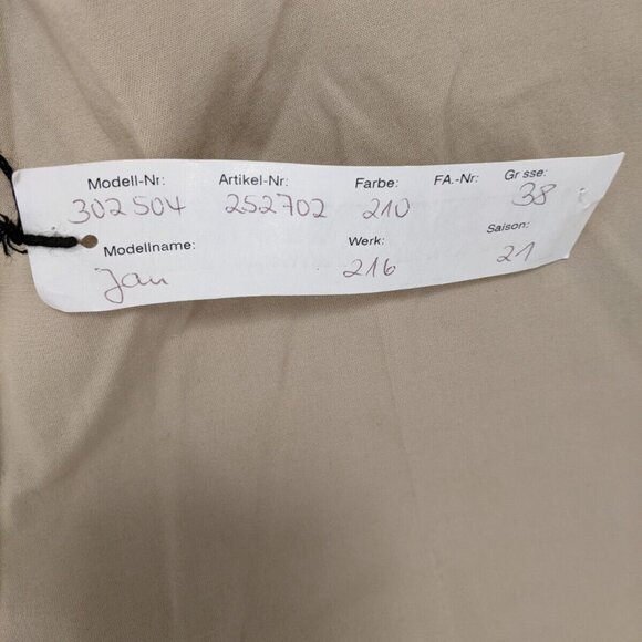 Jil Sander women's beige pants in size 38 cotton mix - Picture 7 of 8